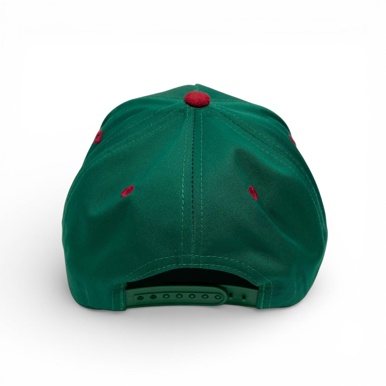 Top LA Verde y Rojo - Poliester y Gamuza