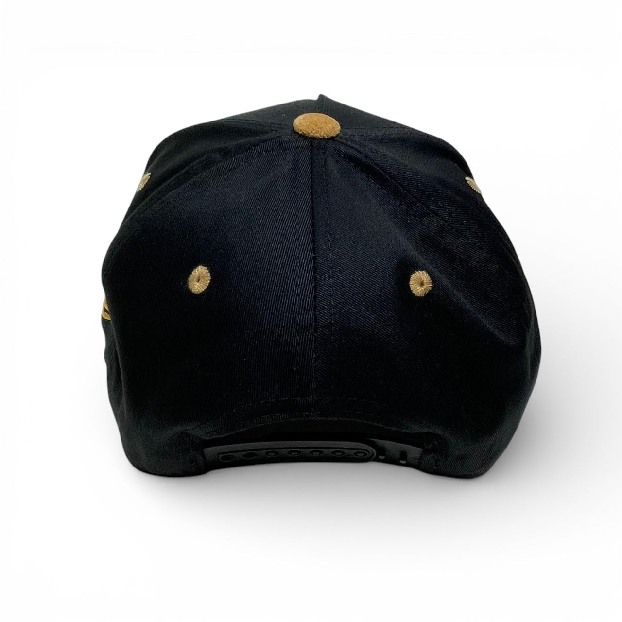 Top LA Mostaza y Negro - Poliester y Gamuza