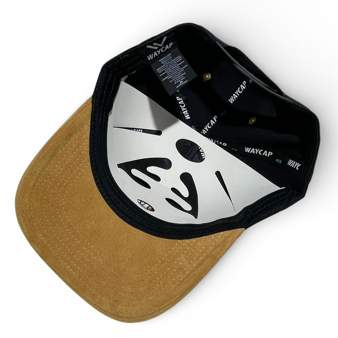 Top LA Mostaza y Negro - Poliester y Gamuza