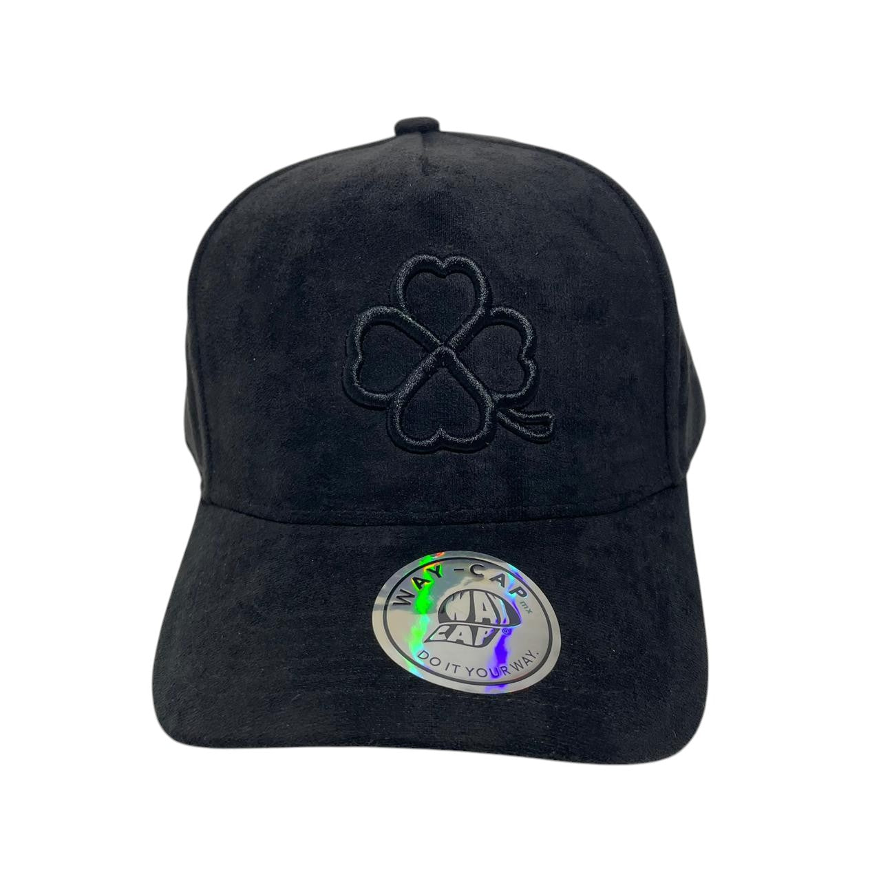 Top Trebol Negro - Gamuza y Poliester